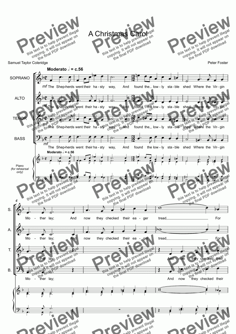 A Christmas Carol - Download Sheet Music PDF file