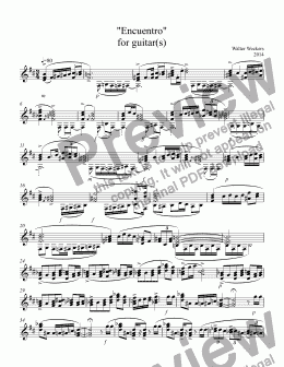 page one of "Encuentro" for guitar(s)