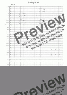 page one of Symphony No 100 4th movt