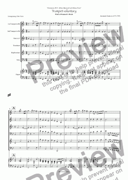 page one of Trumpet voluntary