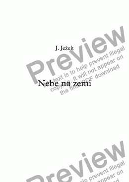 page one of Nebe na zemi