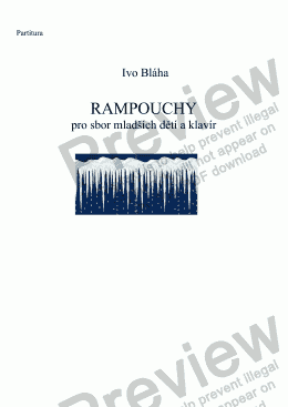 page one of RAMPOUCHY (Icicles) pro sbor mladších dětí a klavír (Czech words)