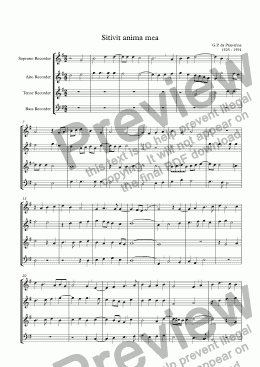 page one of Sitivit anima mea (Palestrina)