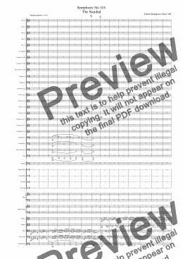 page one of Symphony No 101 The Sundial 3rd movement