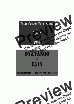 page one of Oyayango - Palo - Caja