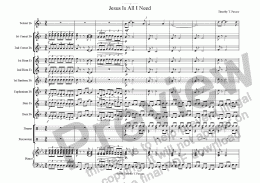 page one of Jesus Is All I Need (Cornet Solo w/ Brass Band)