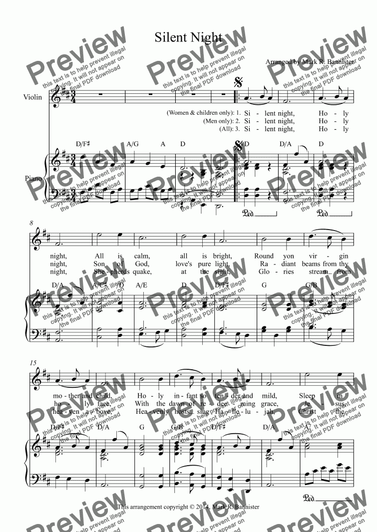 Silent Night - Download Sheet Music PDF file