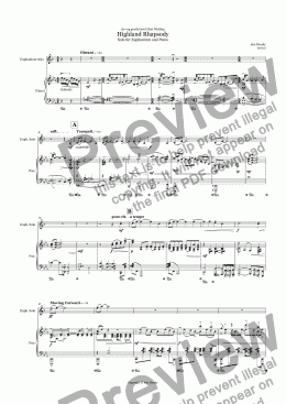 page one of Highland Rhapsody - for Euphonium & Piano