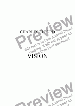 page one of VISION
