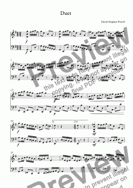 page one of Duet