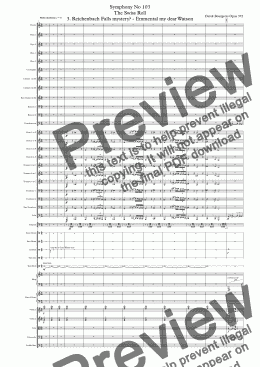 page one of Symphony No 103 The Swiss Roll 3rd movt 