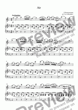 page one of Air from "Six Little Fantasies" (sax-alto)