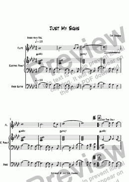page one of Just My Sighs (C lead instrument)