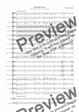 page one of Moonlight Sonata (CB)