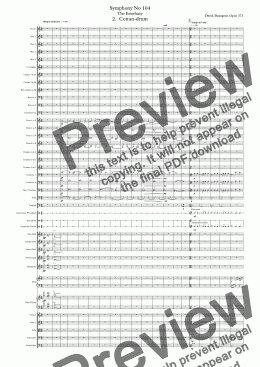 page one of Symphony No 104 The Esterhazy 2nd movt.  Conun-drum