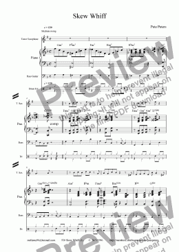page one of Skew Whiff  [No 1] (Jazz 4tet)