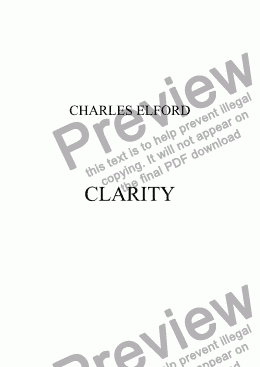 page one of CLARITY