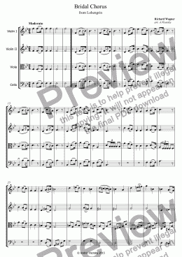 page one of Bridal Chorus - Wedding March