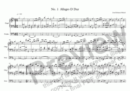 page one of No. 1 Allegro D Dur