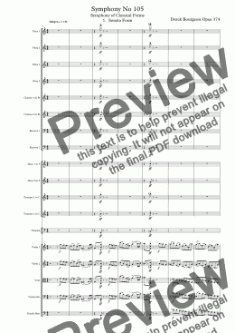 page one of Symphony No 105 1st movt Sonata Form