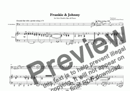 page one of Frankie & Johnny for Double Bass & Piano