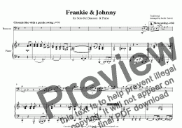 page one of Frankie & Johnny for Bassoon & Piano