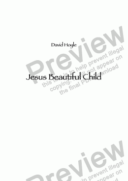 page one of Jesus Beautiful Child