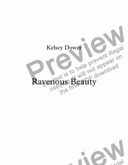 page one of Ravenous Beauty