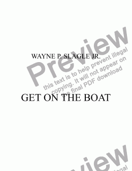 page one of GET ON THE BOAT