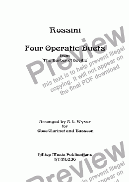 page one of Rossini Operatic Duets