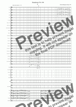 page one of Symphony No 106 4th movt.