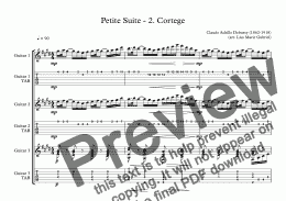 page one of Petite Suite - 2. Cortege