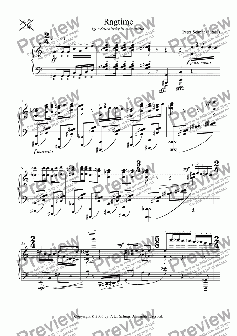 intermediate ragtime piano sheet music