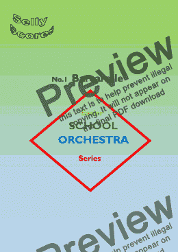 page one of EASIER SCHOOL ORCHESTRA SERIES 1 Barcarolle