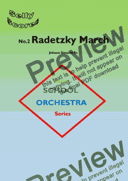 page one of EASIER SCHOOL ORCHESTRA SERIES 2 Radetzky March