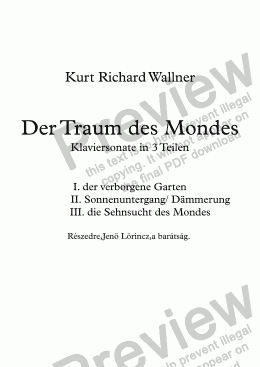 page one of der Traum des Mondes