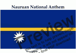 page one of Nauruan National Anthem for Brass Quintet