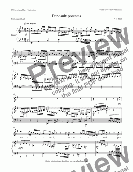 page one of Deposuit potentes [Magnificat: tenor]