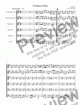 page one of Festhaus Polka