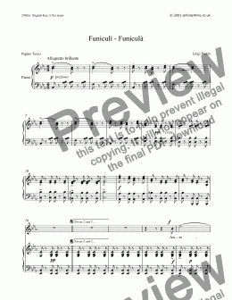 page one of Funiculì - Funiculà [Denza]