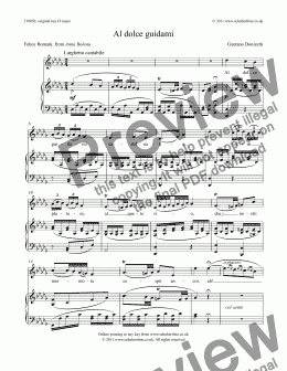 page one of Al dolce guidami [Anna Bolena: sop.]