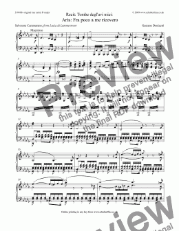 page one of Fra poco a me ricovero [Lucia di Lammermoor: tenor]