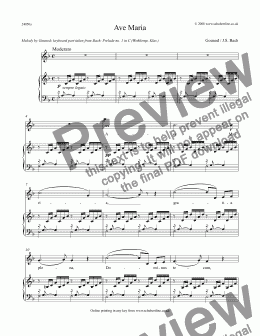 page one of Ave Maria (arr.)