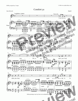 page one of Comfort ye [Messiah: tenor]