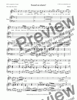 page one of Sound an alarm! [Judas Maccabeus: tenor]