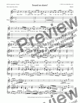 page one of Sound an alarm! [Judas Maccabeus: tenor]