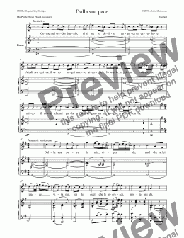 page one of Dalla sua pace [Don Giovanni: tenor]