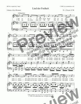 page one of Lied der Freiheit