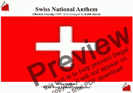 page one of Swiss National Anthem (Swiss Psalm) for String Orchestra (MFAO World National Anthem Series)