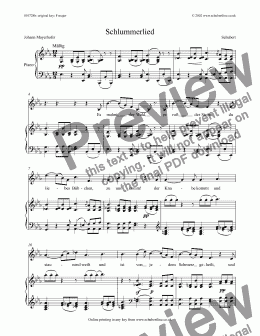 page one of Schlummerlied [Schlaflied] D.527